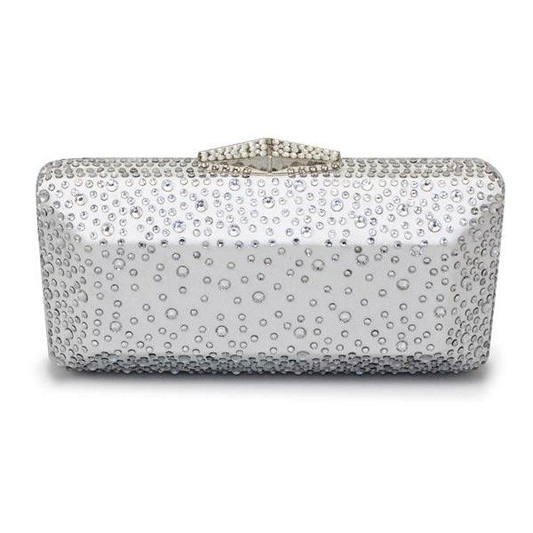 LUNAR DIAMANTE ENCRUSTED CLUTCH BAG freeshipping - Solitaire Fashions Darwen