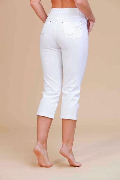MARBLE COTTON RICH CROP JEANS freeshipping - Solitaire Fashions Darwen