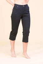 MARBLE COTTON RICH CROP JEANS freeshipping - Solitaire Fashions Darwen