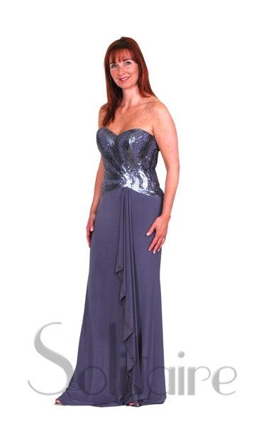 MASCARA SEQUIN GOWN freeshipping - Solitaire Fashions Darwen