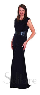 MASCARA SLEEVELESS EVENING GOWN freeshipping - Solitaire Fashions Darwen