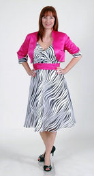 RENATA JACKET & ZEBRA PRINT DRESS freeshipping - Solitaire Fashions Darwen