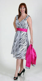 RENATA JACKET & ZEBRA PRINT DRESS freeshipping - Solitaire Fashions Darwen