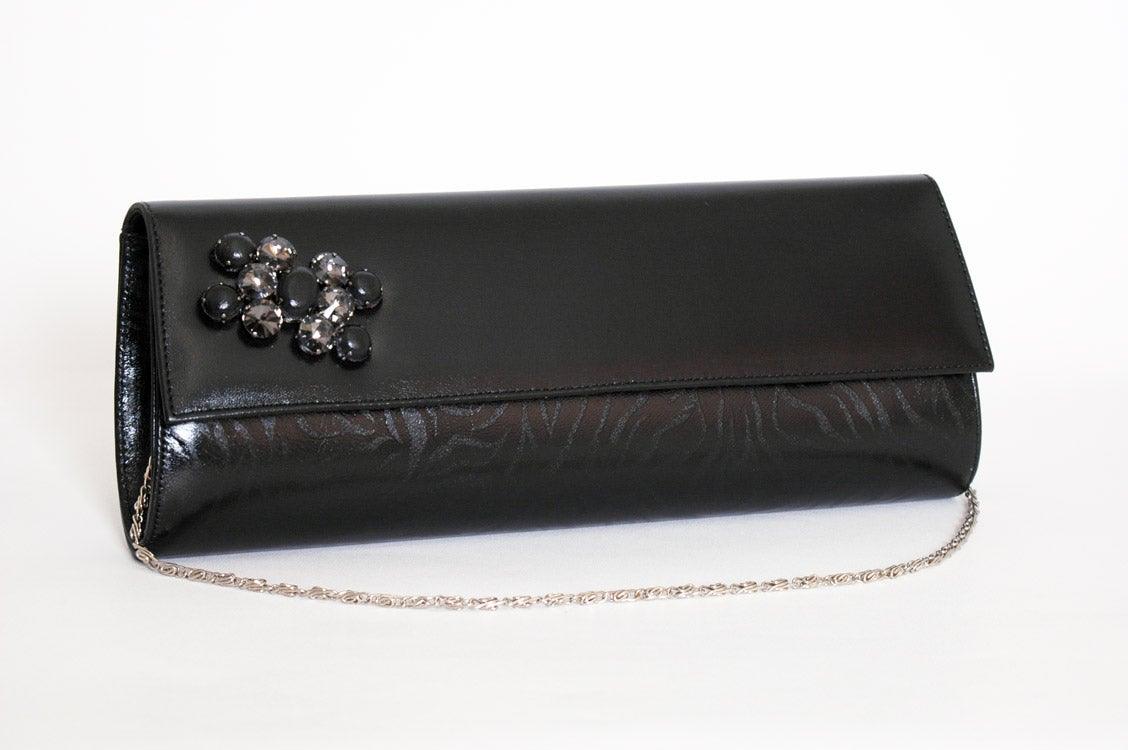 SOLITAIRE LEATHER CLUTCH BAG freeshipping - Solitaire Fashions Darwen