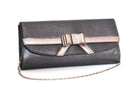 SOLITAIRE DIAMANTE BOW CLUTCH BAG freeshipping - Solitaire Fashions Darwen