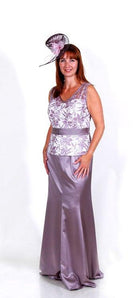 VENI INFANTINO SATEEN 3 PIECE SUIT WITH LONG SKIRT freeshipping - Solitaire Fashions Darwen