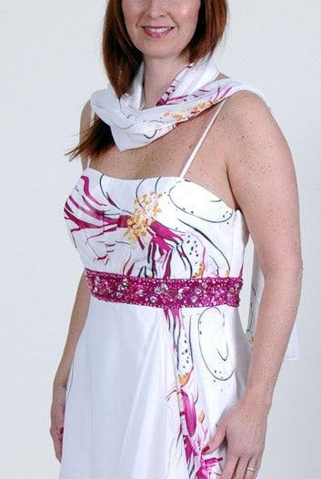 ZEILA LONG CHIFFON DRESS freeshipping - Solitaire Fashions Darwen