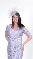 ZEILA LACE OVERLAY DRESS & SATEEN JACKET freeshipping - Solitaire Fashions Darwen