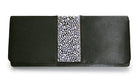 LUNAR BLACK SATIN & DIAMANTE CLUTCH BAG freeshipping - Solitaire Fashions Darwen