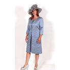 LIZABELLA BRACELET LENGTH SLEEVE COAT & DRESS freeshipping - Solitaire Fashions Darwen