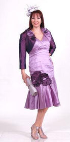 VENI INFANTINO LUXURY SILK DRESS & BOLERO JACKET freeshipping - Solitaire Fashions Darwen